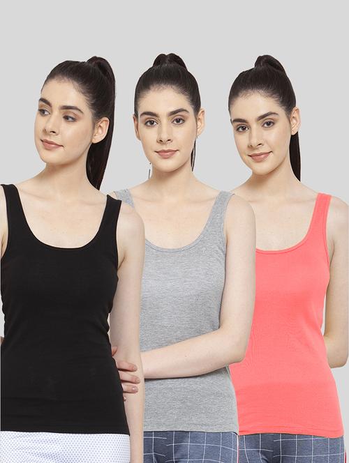 multi colored cotton tank  top - 20627563 - Very Small Image - 1