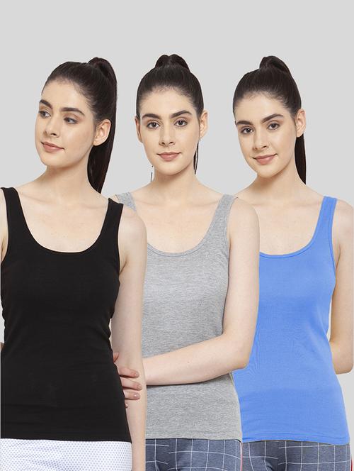 multi colored cotton tank  top - 20627566 - Very Small Image - 1