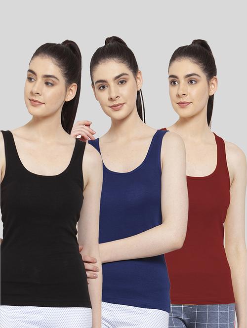 multi colored cotton tank  top - 20627574 - Very Small Image - 1