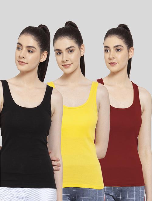 multi colored cotton tank  top - 20627585 - Very Small Image - 1