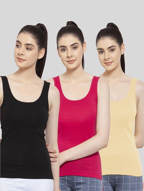 pack of 3 solid tank top - 20627593 - Very Small Image - 1