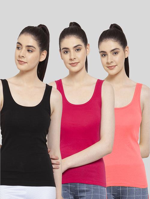 pack of 3 solid tank top - 20627596 - Very Small Image - 1