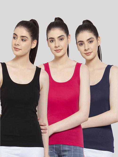 pack of 3 solid tank top - 20627598 - Very Small Image - 1