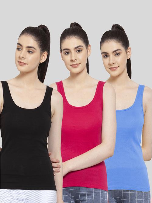 pack of 3 solid tank top - 20627599 - Very Small Image - 1