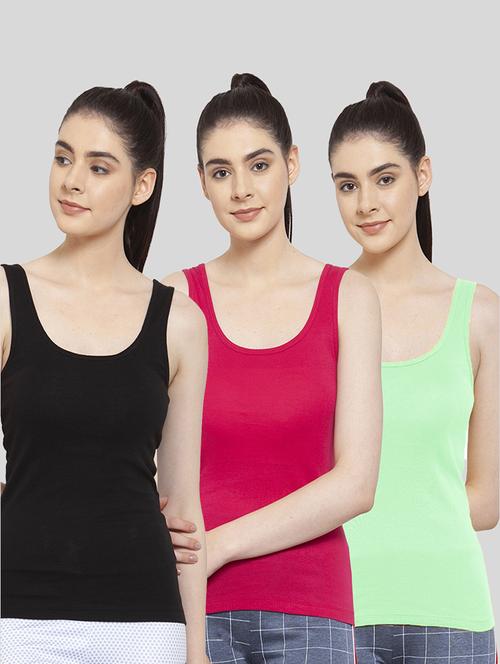 pack of 3 solid tank top - 20627601 - Very Small Image - 1