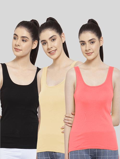 pack of 3 solid tank top - 20627613 - Very Small Image - 1