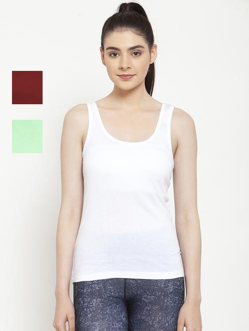 women pack of 3 solid tank top  - 20627713 - Very Small Image - 1