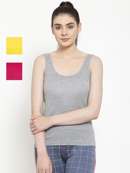pack of 3 solid tank top - 20627813 - Very Small Image - 1