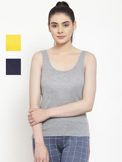 pack of 3 solid tank top - 20627820 - Very Small Image - 1