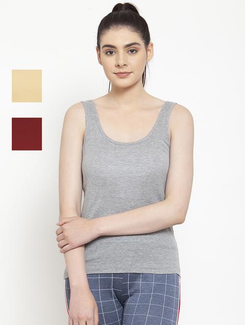 pack of 3 solid tank top - 20627844 - Very Small Image - 1