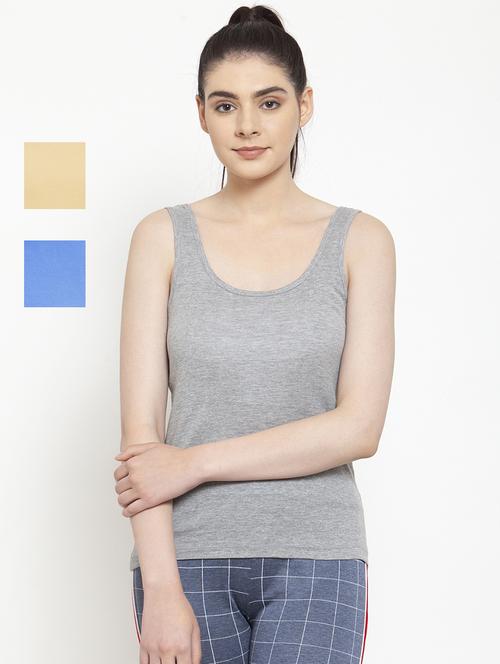 pack of 3 solid tank top - 20627848 - Very Small Image - 1