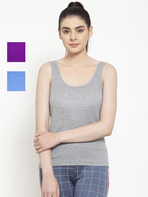 women pack of 3 solid tank top  - 20627870 - Very Small Image - 1