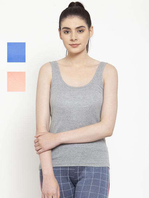 multi colored cotton tank  top - 20627876 - Very Small Image - 1