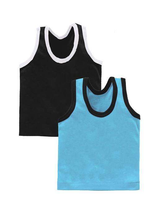 pack of 2 solid vests - 20628157 - Very Small Image - 1