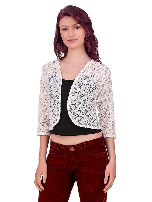 women white self design shrug - 20638565 - Very Small Image - 1