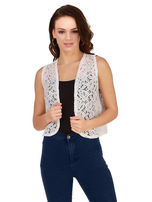 women white self design shrug - 20638581 - Very Small Image - 1