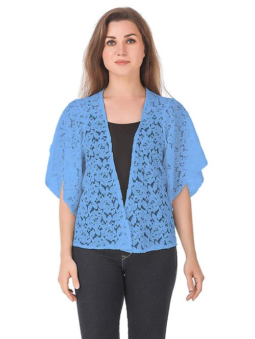 wome lace detailed regular shrug - 20638772 - Very Small Image - 1