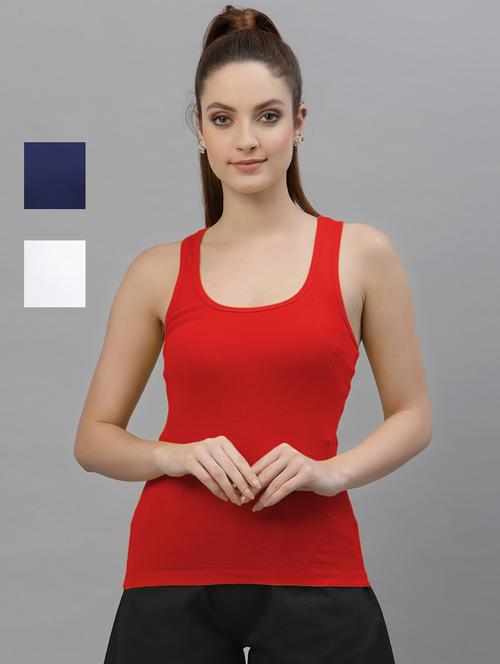 women pack of 3 solid tank top  - 20643725 - Very Small Image - 1