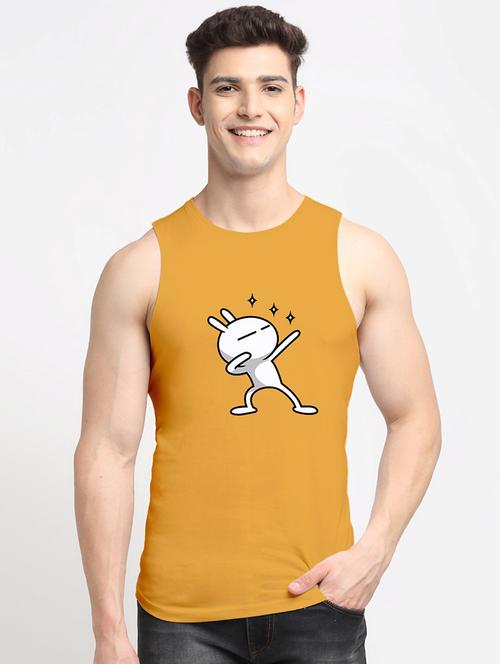 man graphic sleeveless vest - 20644525 - Very Small Image - 1