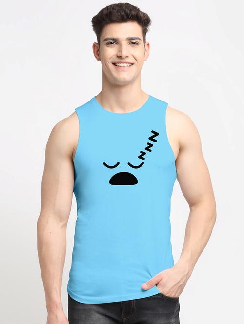 man printed sleeveless vest - 20644543 - Very Small Image - 1