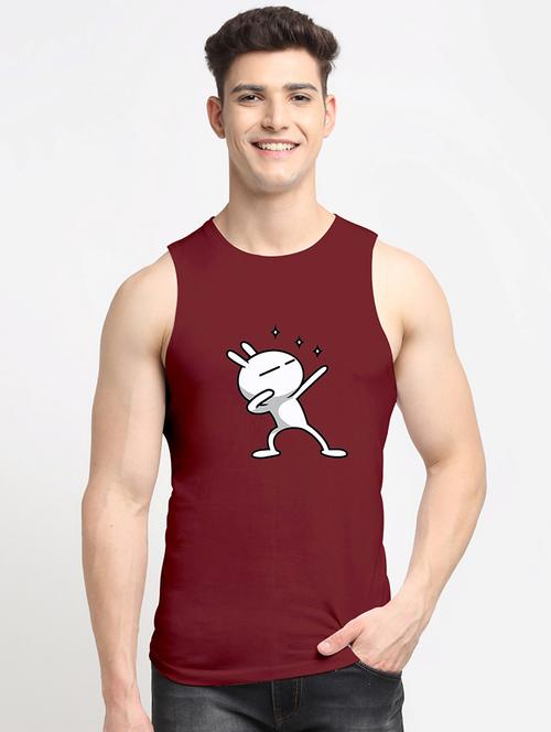 man graphic sleeveless vest - 20644547 - Very Small Image - 1