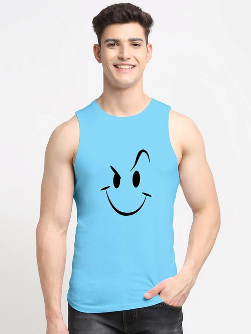 man printed sleeveless vest - 20644552 - Very Small Image - 1