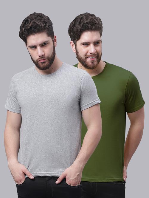 men pack of 2 solid t-shirts - 20644841 - Very Small Image - 1