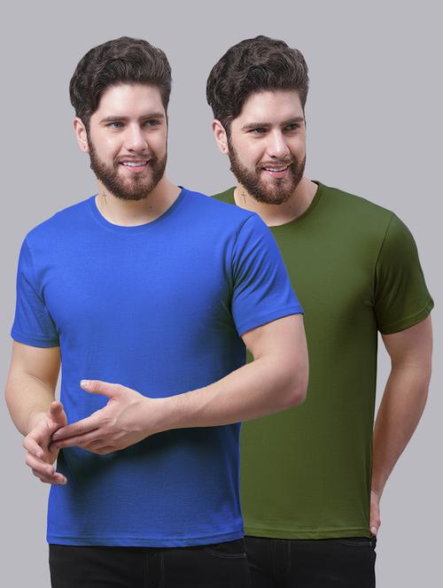 men pack of 2 solid t-shirts - 20644844 - Very Small Image - 1