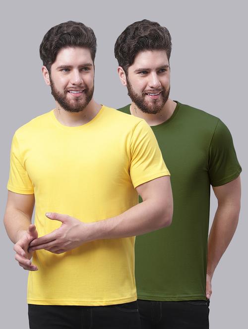 men pack of 2 solid t-shirts - 20644847 - Very Small Image - 1