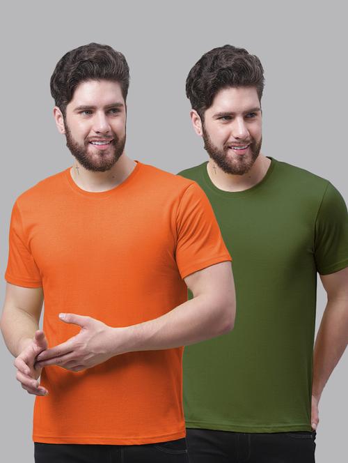 multi colored cotton plain tshirt - 20644851 - Very Small Image - 1