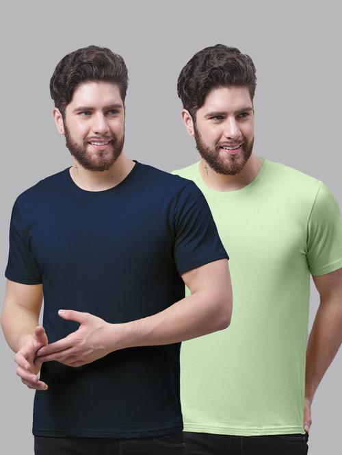 multi colored cotton plain tshirt - 20644856 - Very Small Image - 1