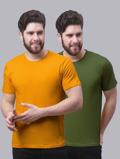 multi colored cotton plain tshirt - 20644863 - Very Small Image - 1