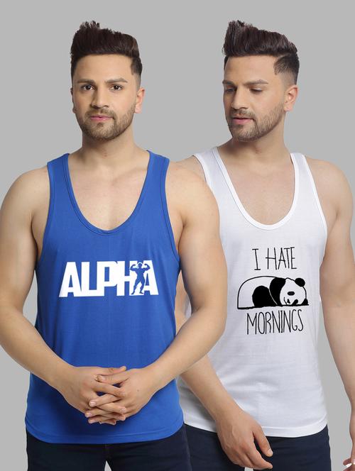 pack of 2  multi colored vest - 20646500 - Very Small Image - 1