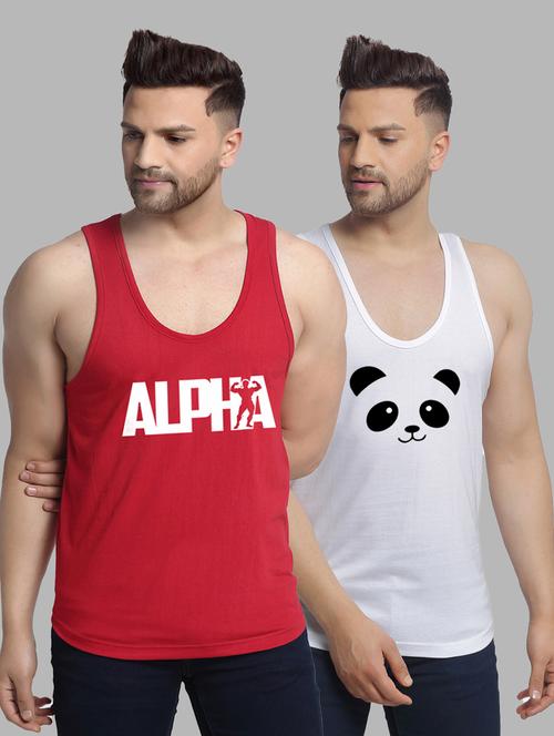 pack of 2  multi colored vest - 20646503 - Very Small Image - 1