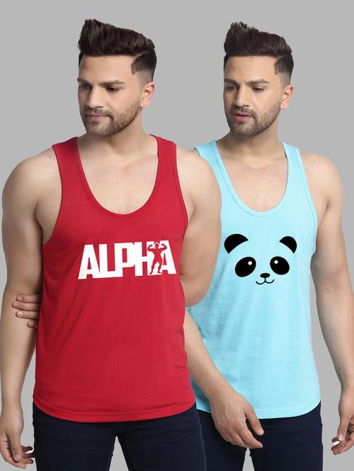 pack of 2  multi colored vest - 20646504 - Very Small Image - 1