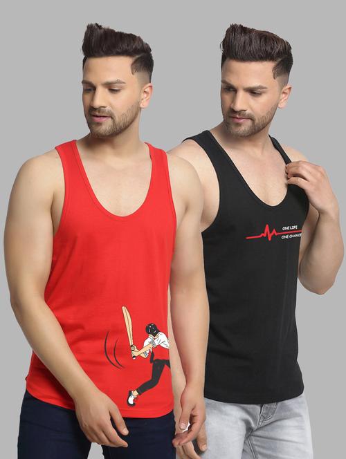 pack of 2  multi colored vest - 20646507 - Very Small Image - 1