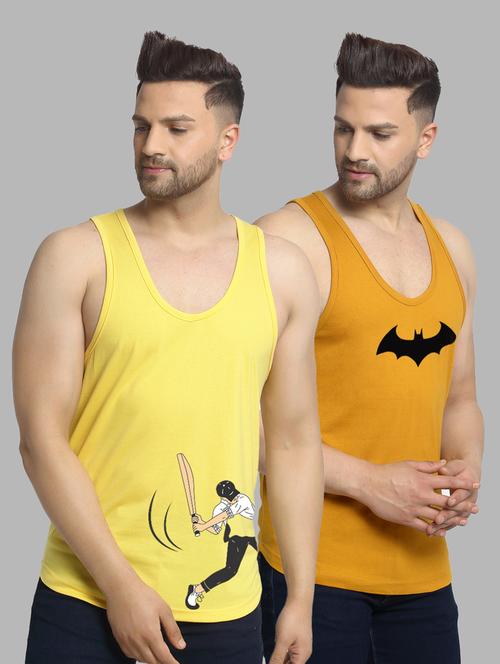 pack of 2 multi colored vest - 20646512 - Very Small Image - 1