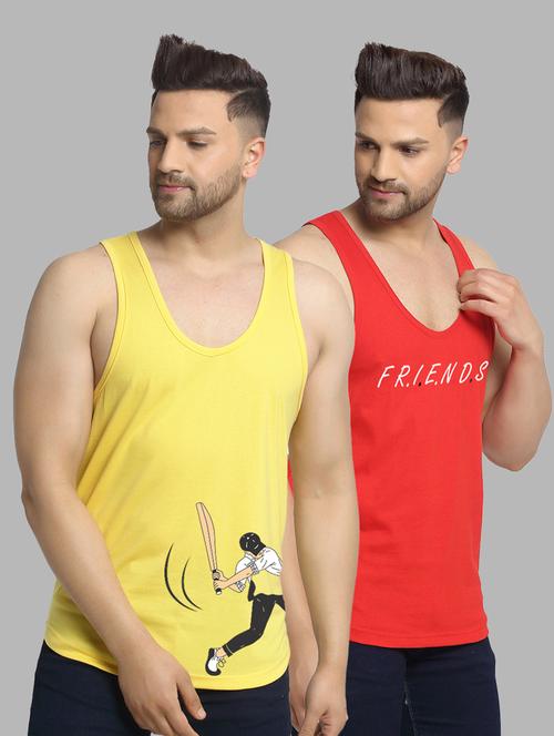 pack of 2 multi colored vest - 20646513 - Very Small Image - 1