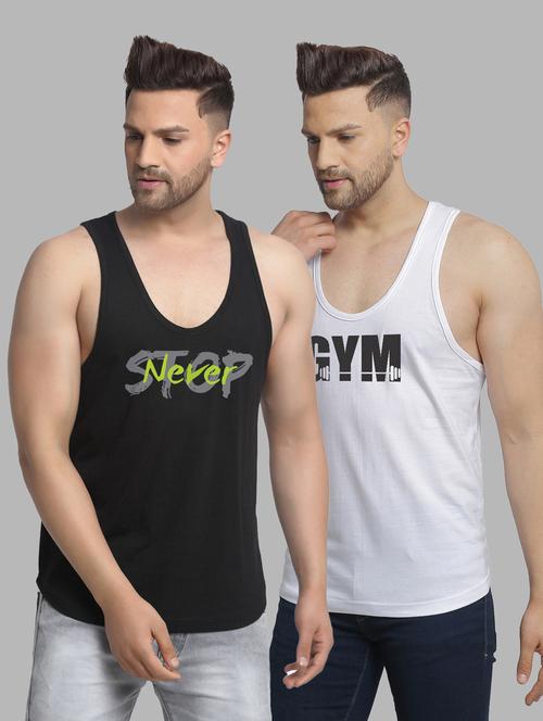 pack of 2 multi colored vest - 20646527 - Very Small Image - 1