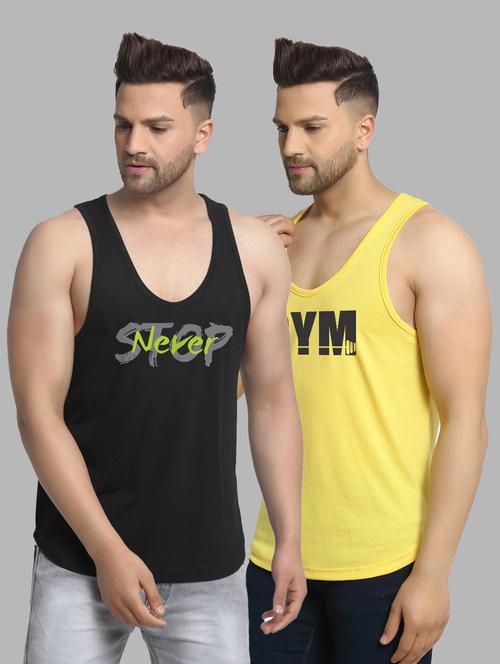 pack of 2 multi colored vest - 20646528 - Very Small Image - 1