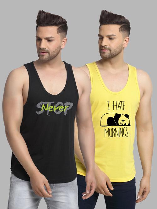 pack of 2 multi colored vest - 20646540 - Very Small Image - 1