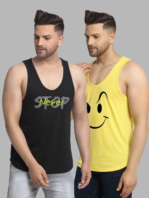 pack of 2 multi colored vest - 20646547 - Very Small Image - 1