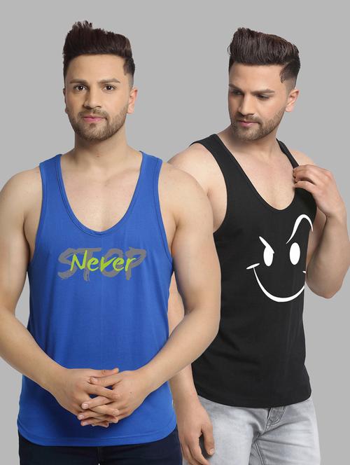 pack of 2 multi colored vest - 20646556 - Very Small Image - 1