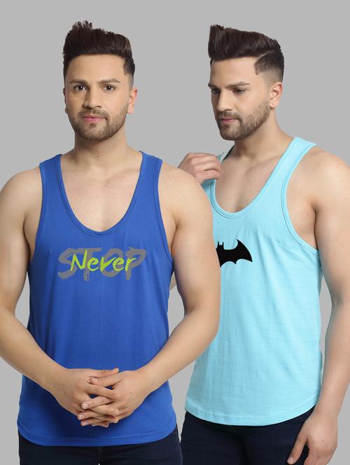 pack of 2 multi colored vest - 20646558 - Very Small Image - 1