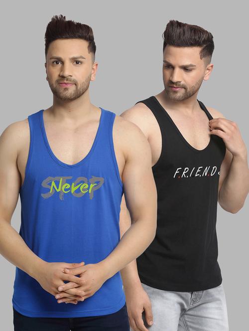 pack of 2 multi colored vest - 20646560 - Very Small Image - 1