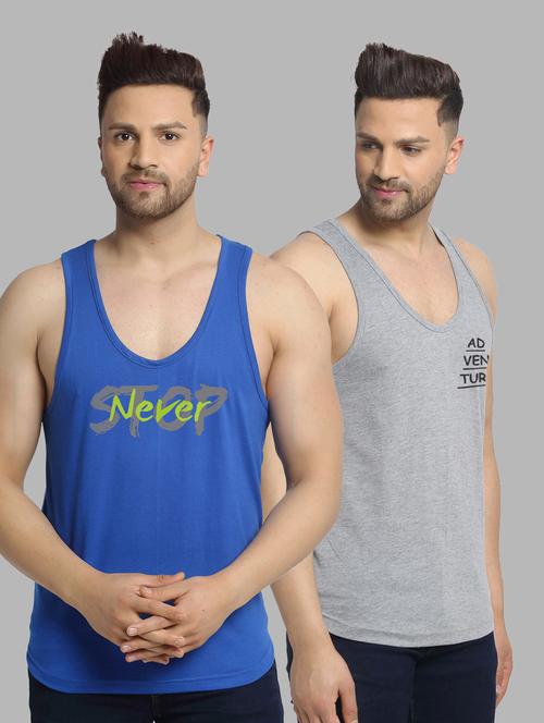 pack of 2 multi colored vest - 20646562 - Very Small Image - 1