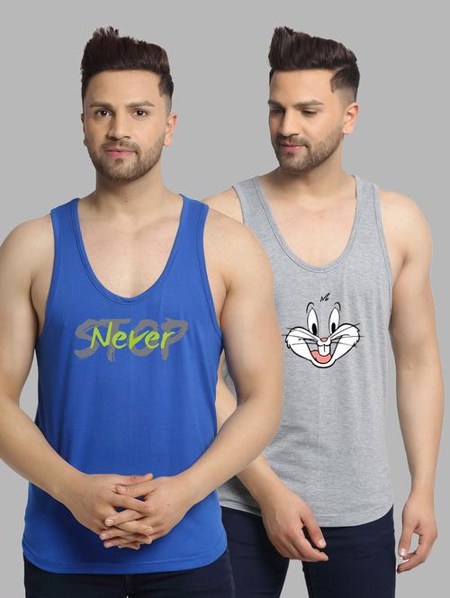 pack of 2 multi colored vest - 20646564 - Very Small Image - 1