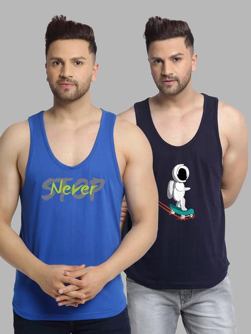 pack of 2 multi colored vest - 20646568 - Very Small Image - 1