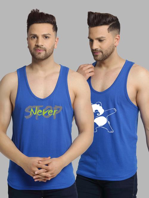 pack of 2 blue vest - 20646575 - Very Small Image - 1