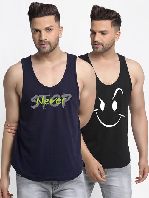 pack of 2 printed vests - 20646582 - Very Small Image - 1